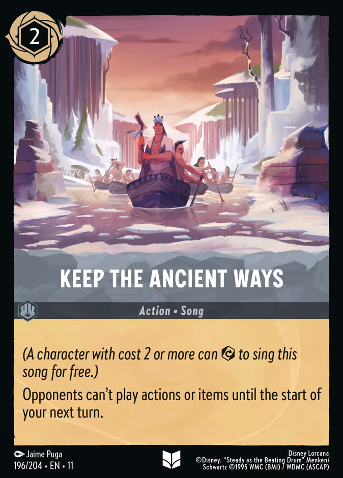 Keep the Ancient Ways 11-196 Lorcana card