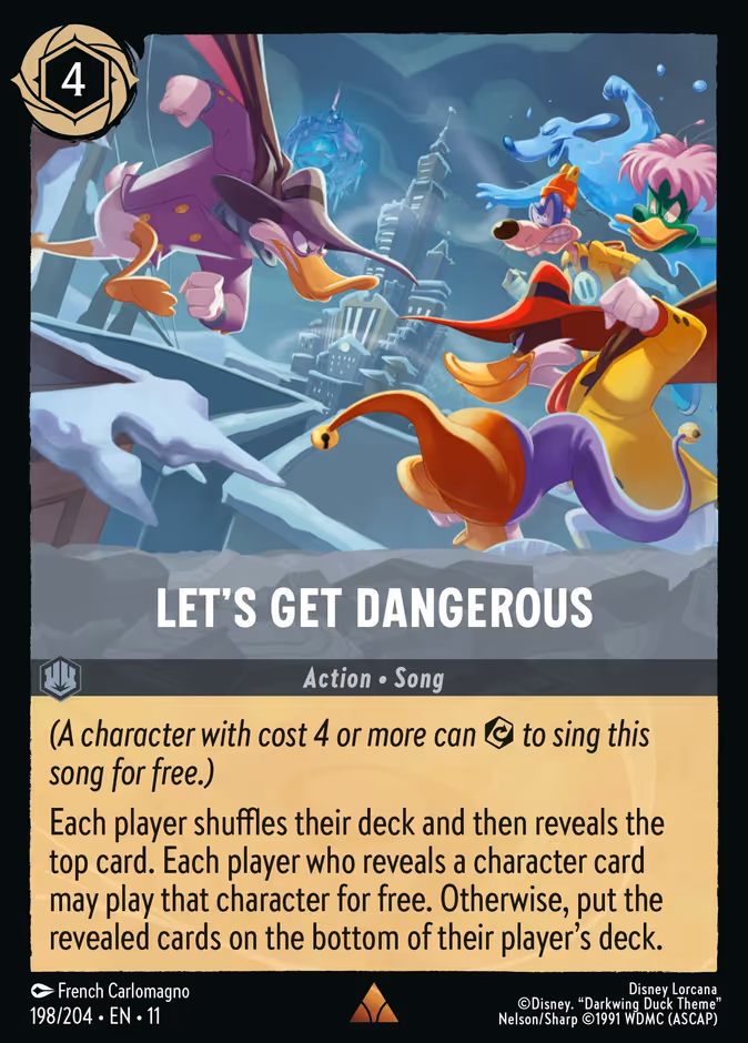 Let's Get Dangerous 11-198 Lorcana card