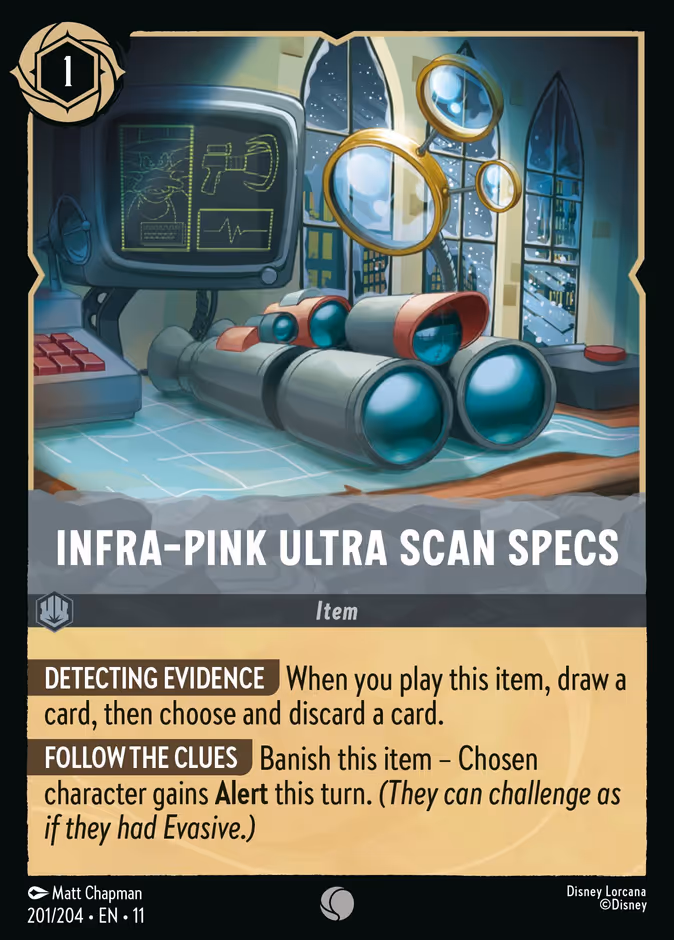 Infra-Pink Ultra Scan Specs 11-201 Lorcana card