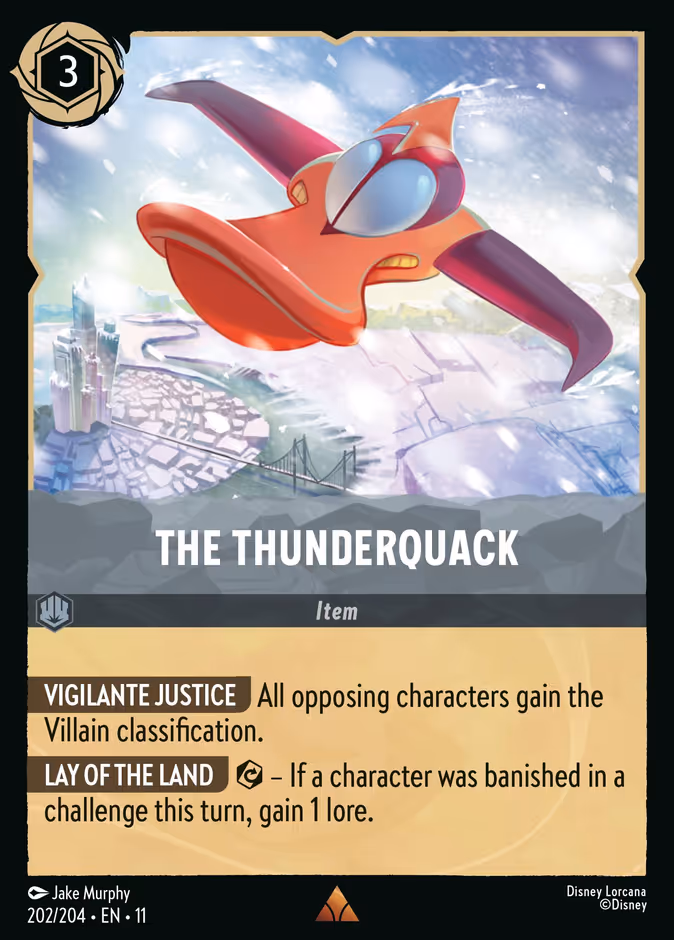 The Thunderquack 11-202 Lorcana card