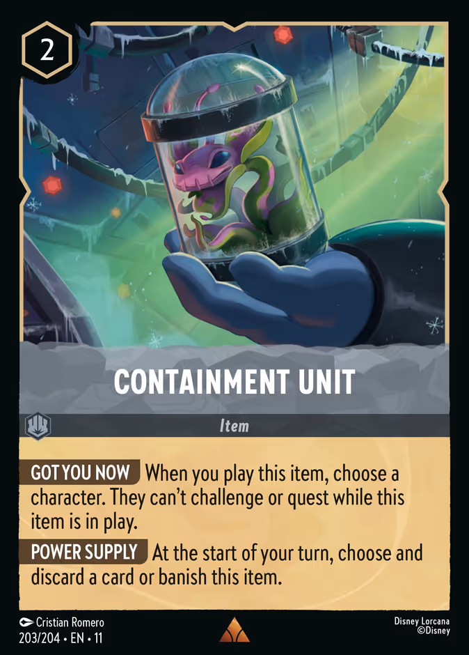 Containment Unit 11-203 Lorcana card