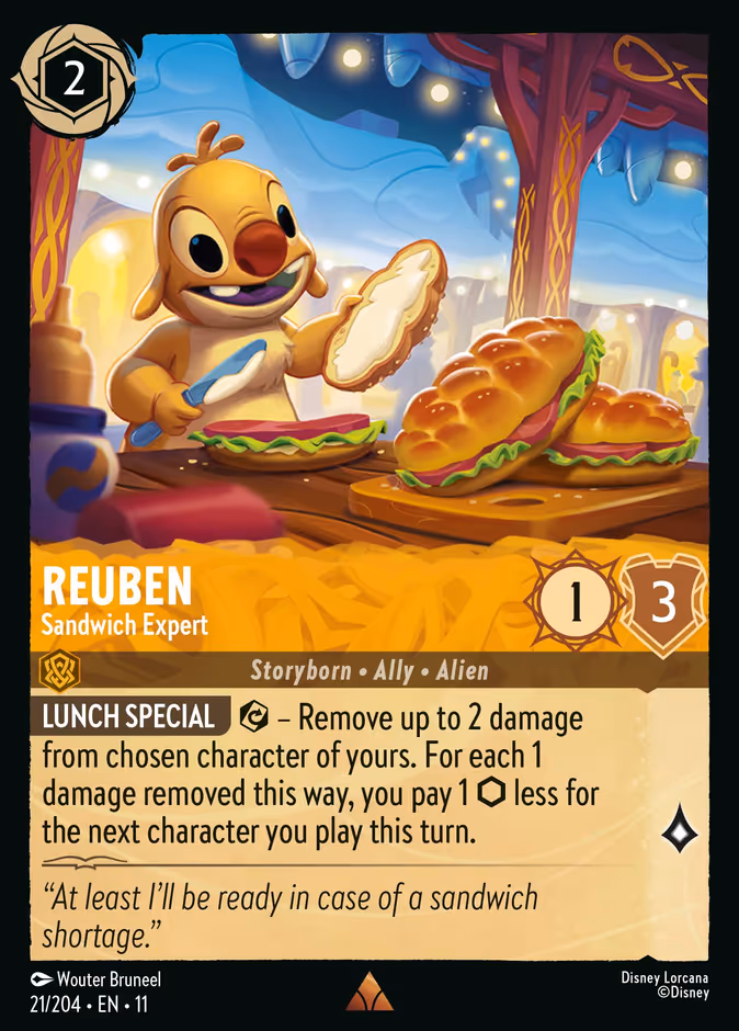 Reuben - Sandwich Expert 11-21 Lorcana card