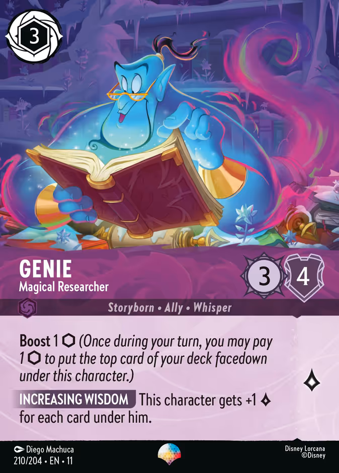 Genie - Magical Researcher 11-210 Lorcana card