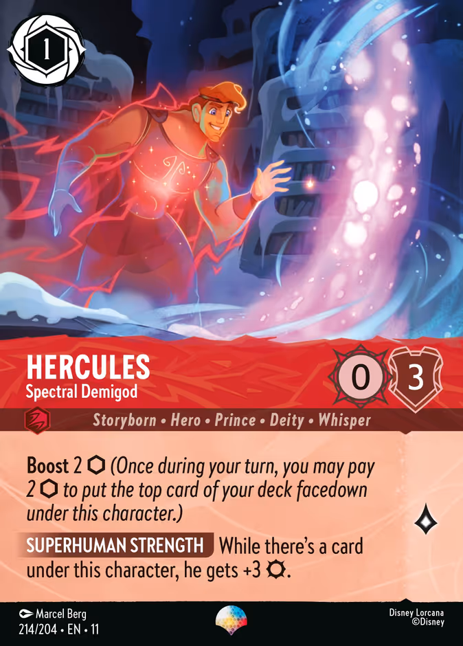 Hercules - Spectral Demigod 11-214 Lorcana card