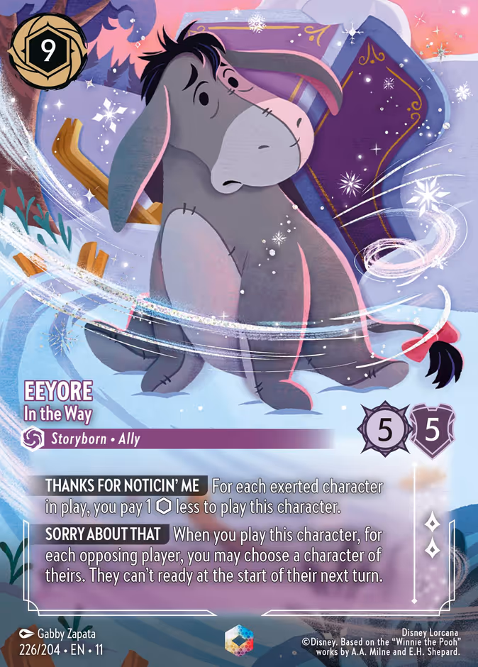 Eeyore - In the Way 11-226 Lorcana card