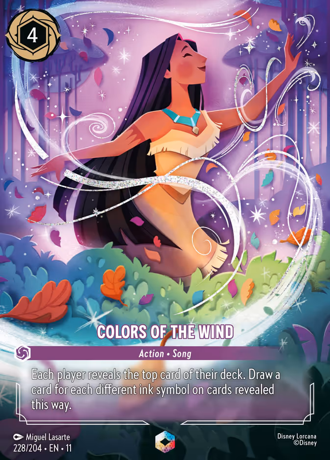 Colors of the Wind 11-228 Lorcana card
