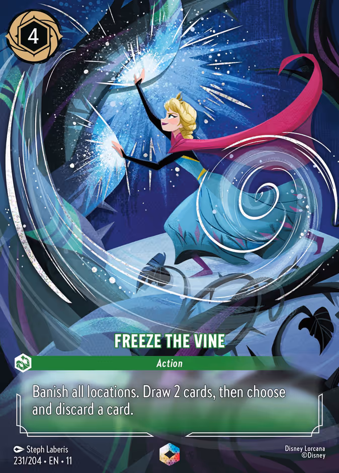 Freeze the Vine 11-231 Lorcana card