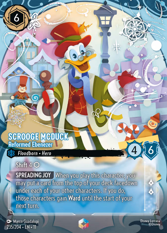 Scrooge McDuck - Reformed Ebenezer 11-235 Lorcana card