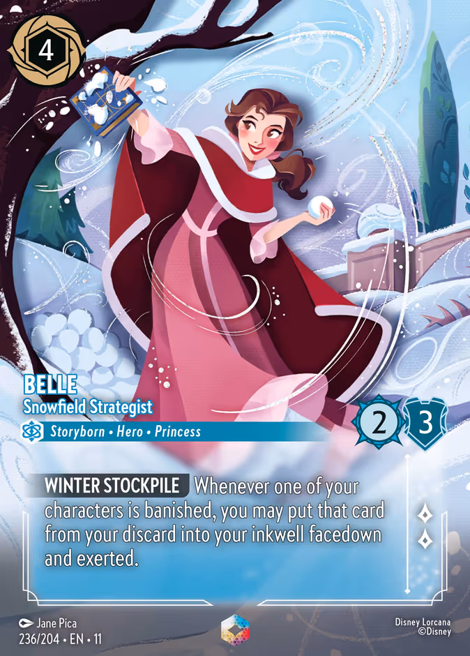 Belle - Snowfield Strategist 11-236 Lorcana card