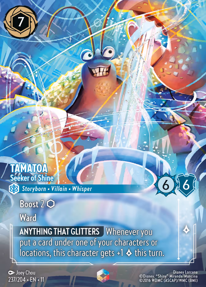 Tamatoa - Seeker of Shine 11-237 Lorcana card
