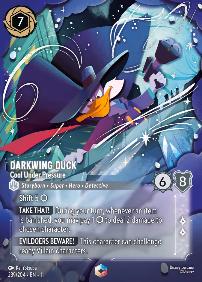 Darkwing Duck - Cool Under Pressure 11-239 Lorcana card