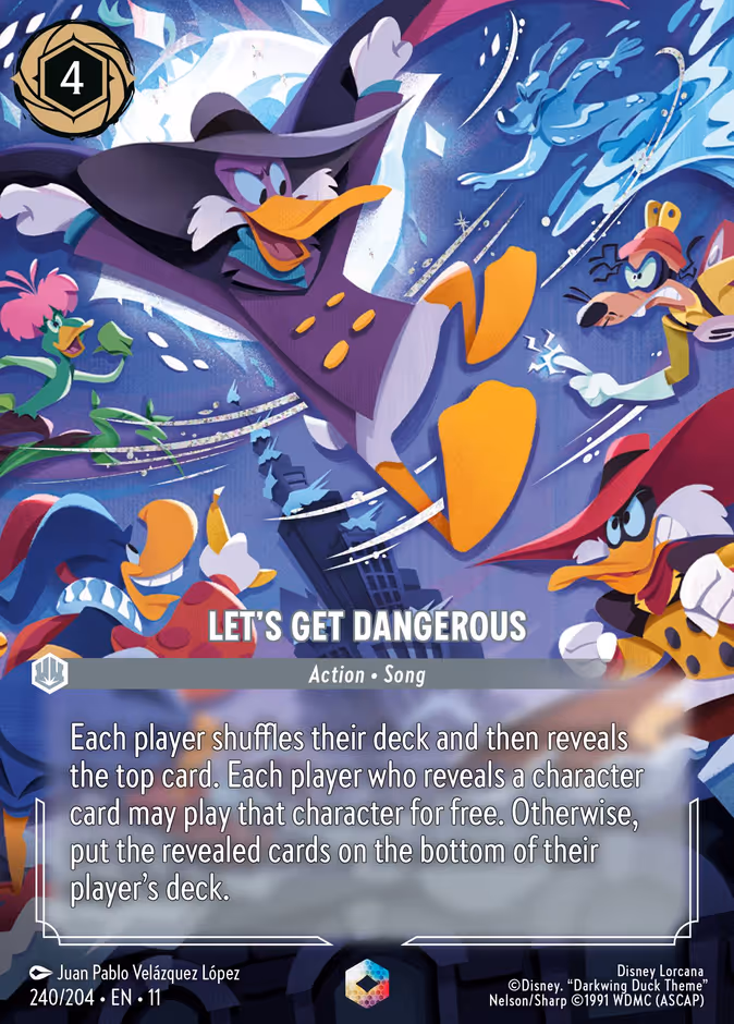 Let's Get Dangerous 11-240 Lorcana card