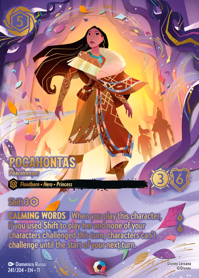 Pocahontas - Peacekeeper 11-241 Lorcana card