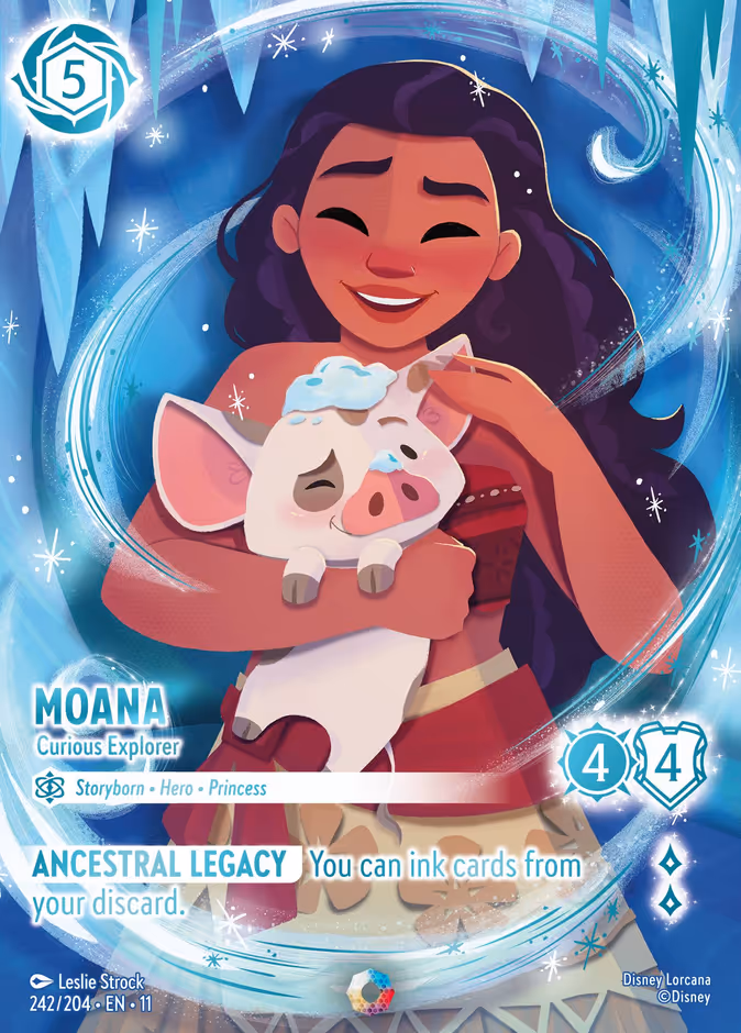Moana - Curious Explorer 11-242 Lorcana card