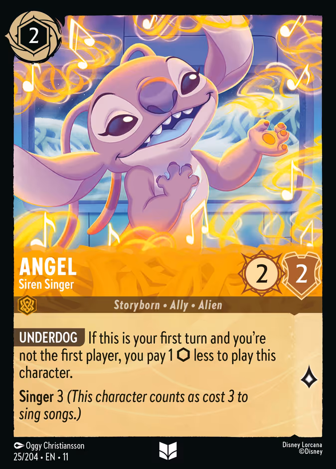 Angel - Siren Singer 11-25 Lorcana card