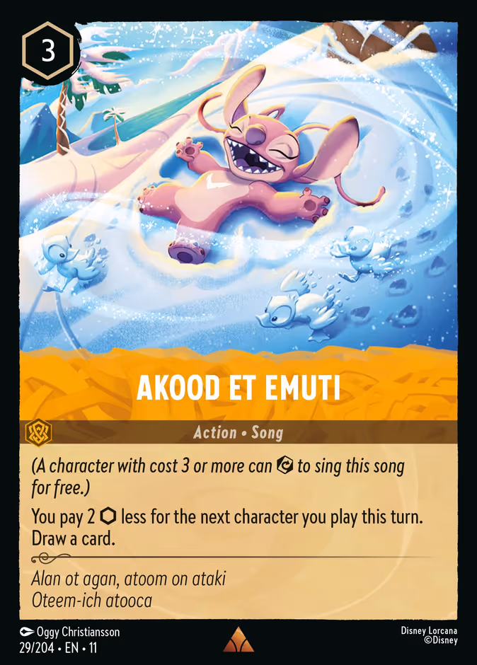 Akood et Emuti 11-29 Lorcana card