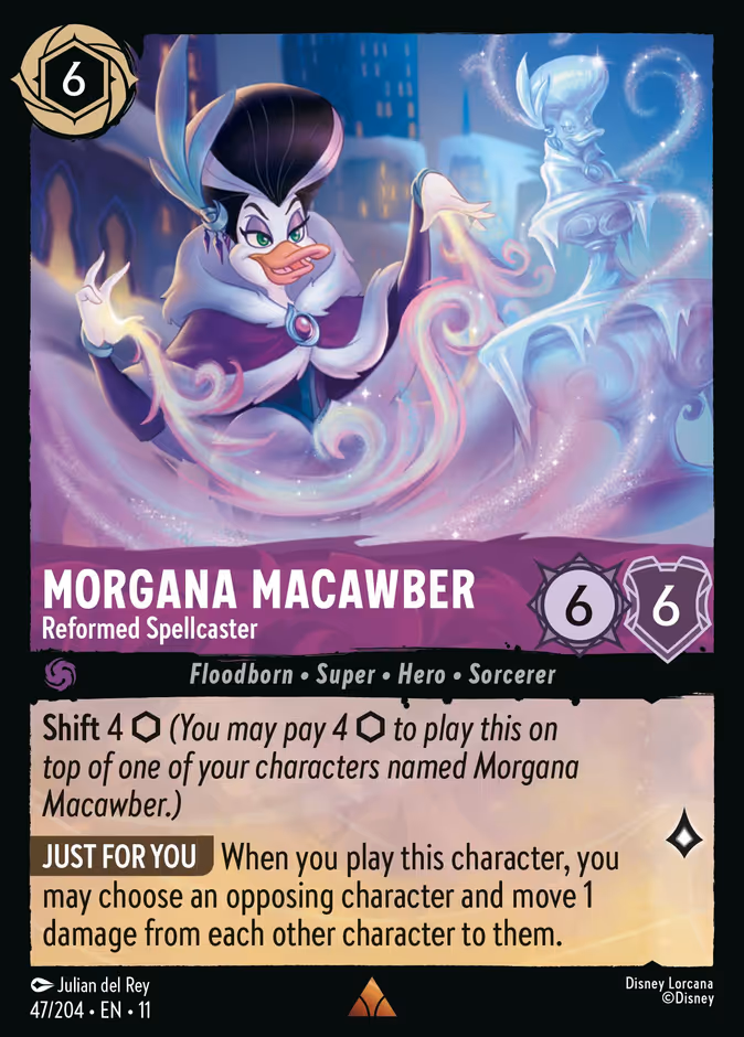 Morgana Macawber - Reformed Spellcaster 11-47 Lorcana card