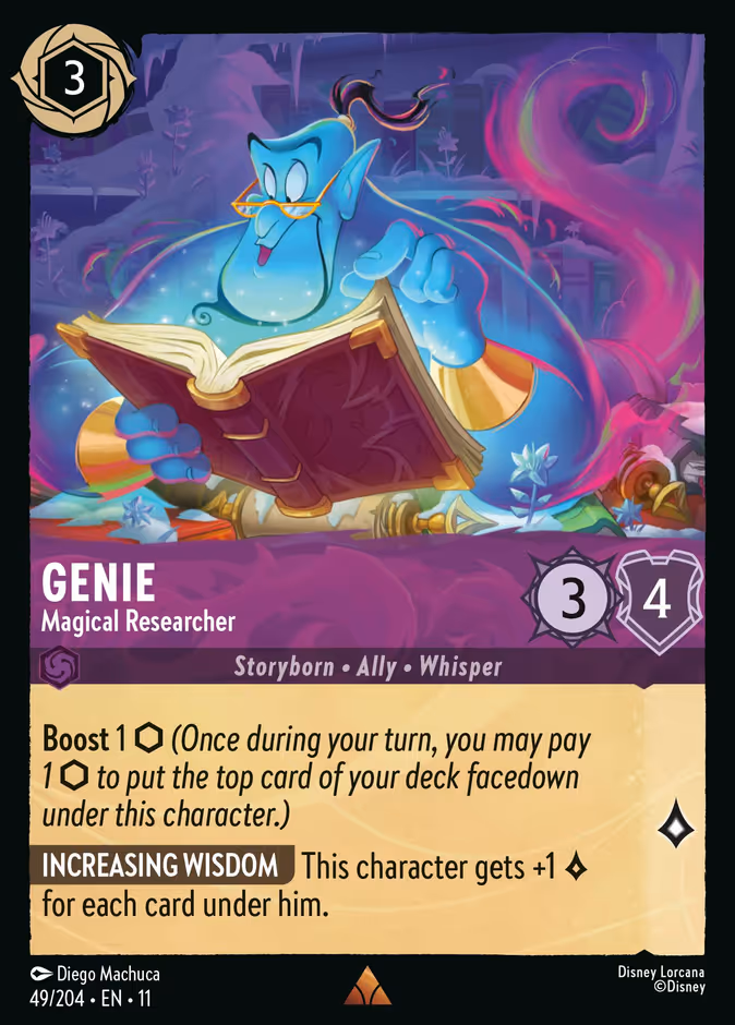 Genie - Magical Researcher 11-49 Lorcana card
