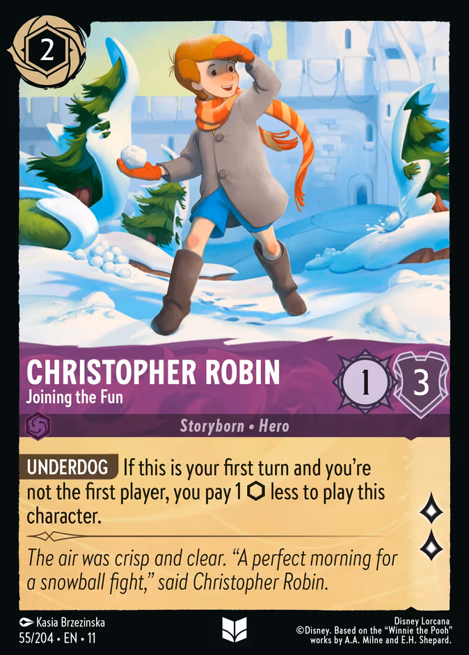 Christopher Robin - Joining the Fun 11-55 Lorcana card