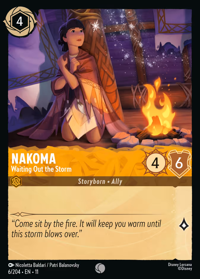Nakoma - Waiting Out the Storm 11-6 Lorcana card