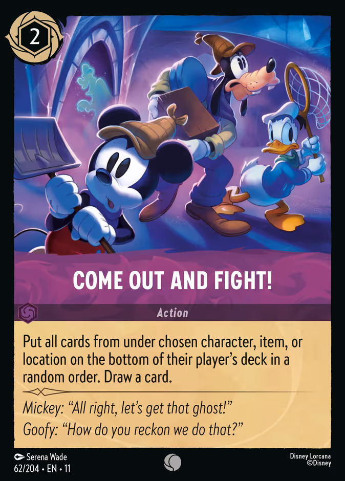 Come Out and Fight! 11-62 Lorcana card