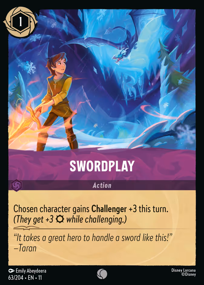 Swordplay 11-63 Lorcana card