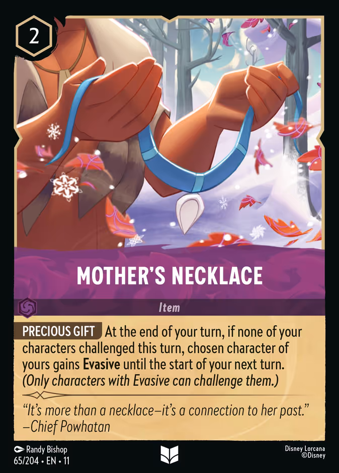 Mother's Necklace 11-65 Lorcana card