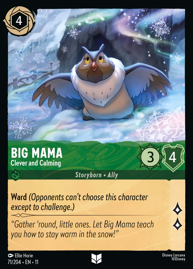 Big Mama - Clever and Calming 11-71 Lorcana card