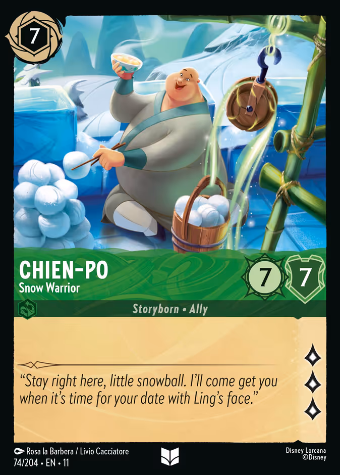 Chien-Po - Snow Warrior 11-74 Lorcana card