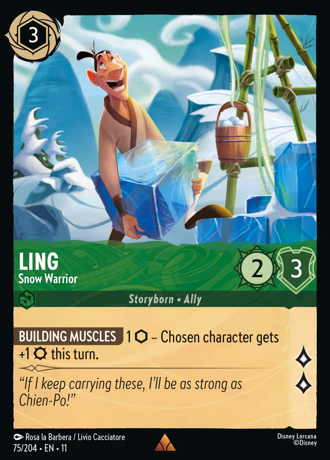 Ling - Snow Warrior 11-75 Lorcana card