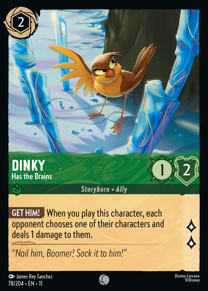 Dinky - Has the Brains 11-78 Lorcana card