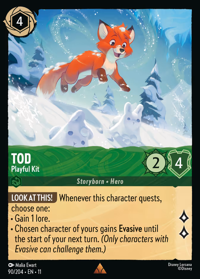 Tod - Playful Kit 11-90 Lorcana card
