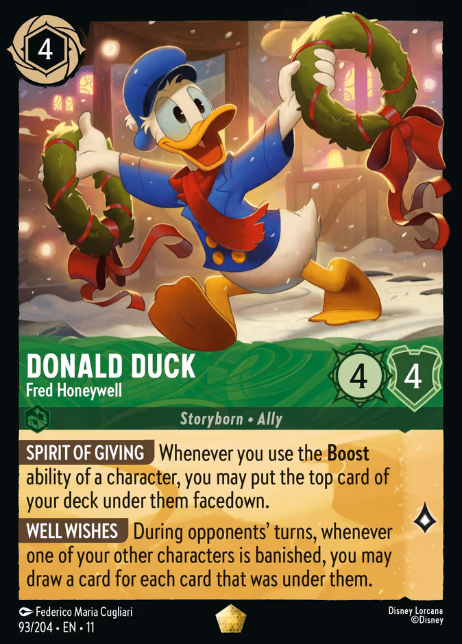 Donald Duck - Fred Honeywell 11-93 Lorcana card