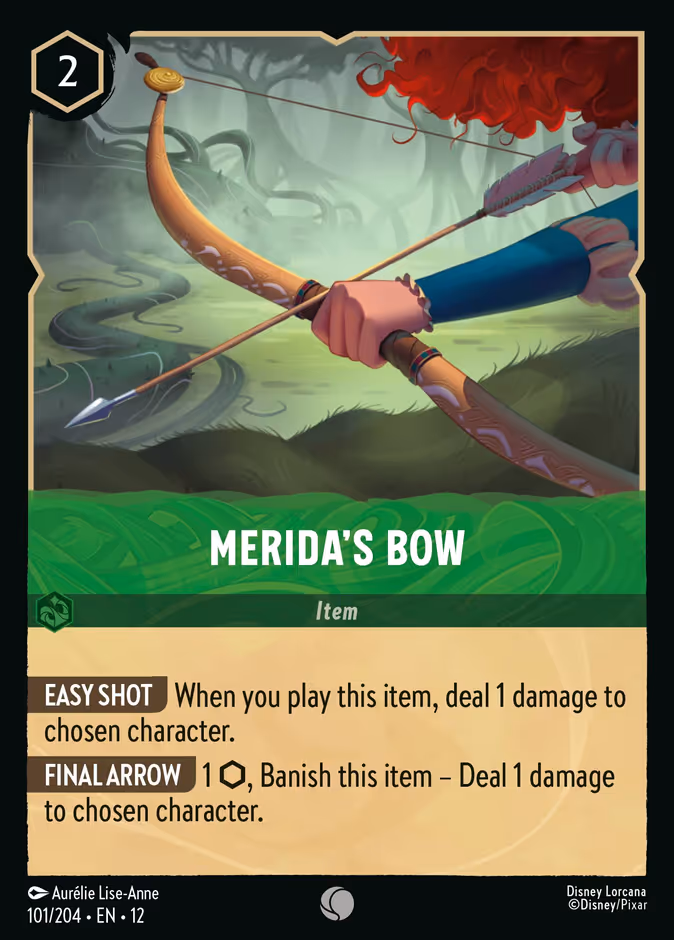 Merida's Bow 12-101 Lorcana card