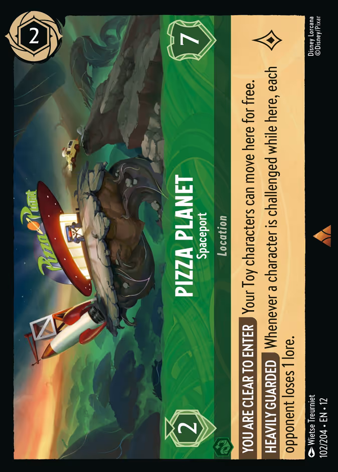 Pizza Planet - Spaceport 12-102 Lorcana card