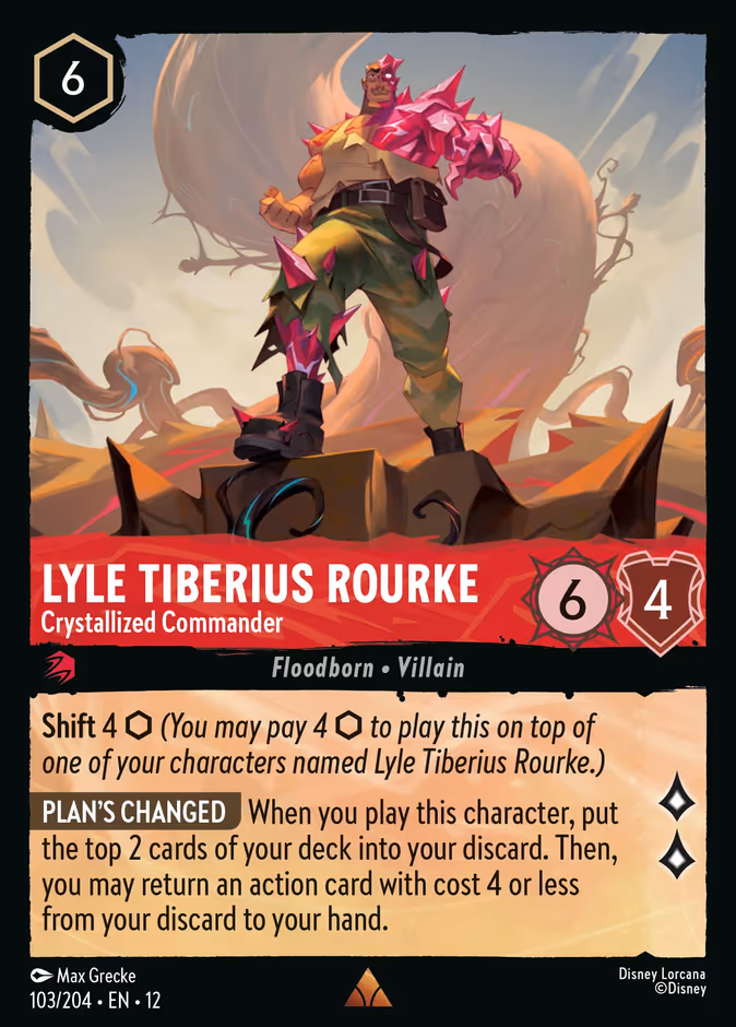 Lyle Tiberius Rourke - Crystallized Commander 12-103 Lorcana card