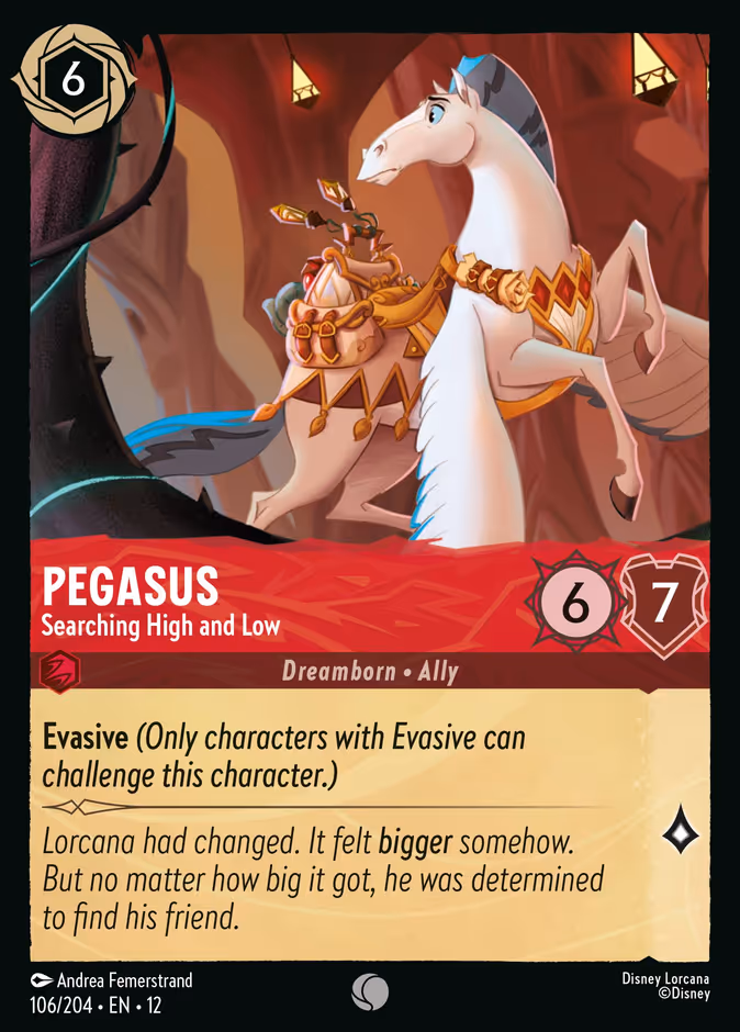 Pegasus - Searching High and Low 12-106 Lorcana card