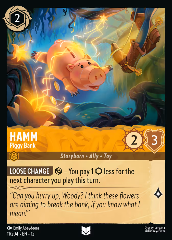 Hamm - Piggy Bank 12-11 Lorcana card
