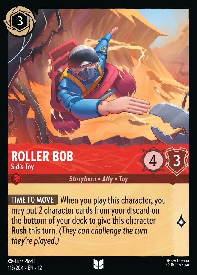 Roller Bob - Sid's Toy 12-113 Lorcana card