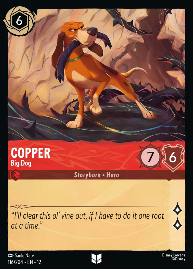 Copper - Big Dog 12-116 Lorcana card