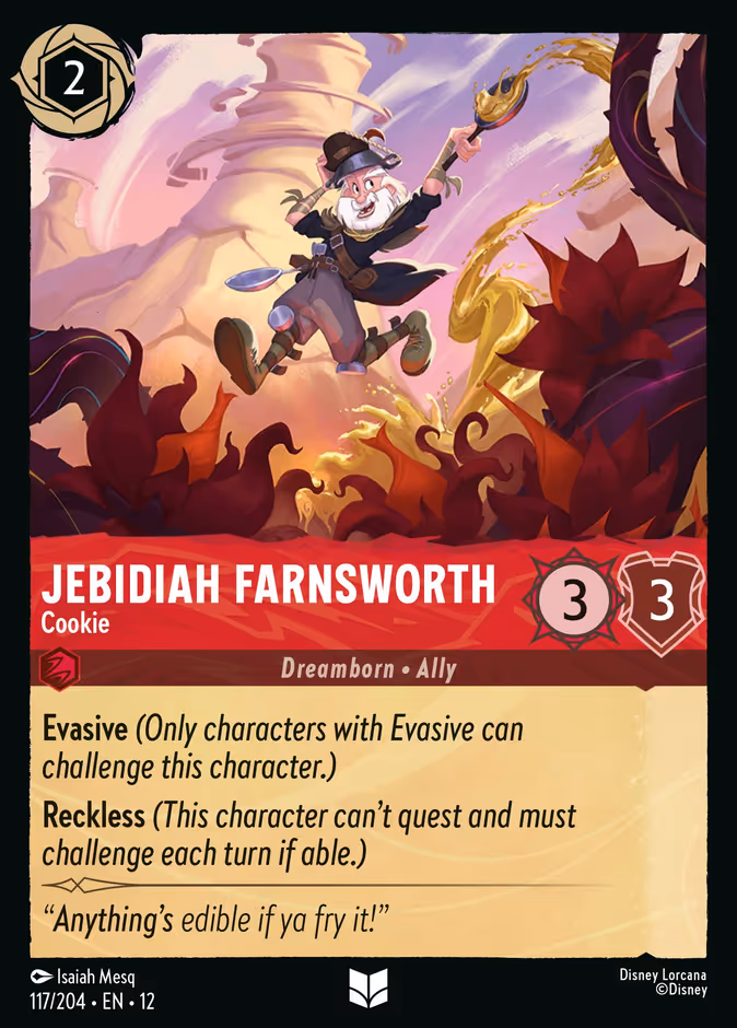 Jebidiah Farnsworth - Cookie 12-117 Lorcana card