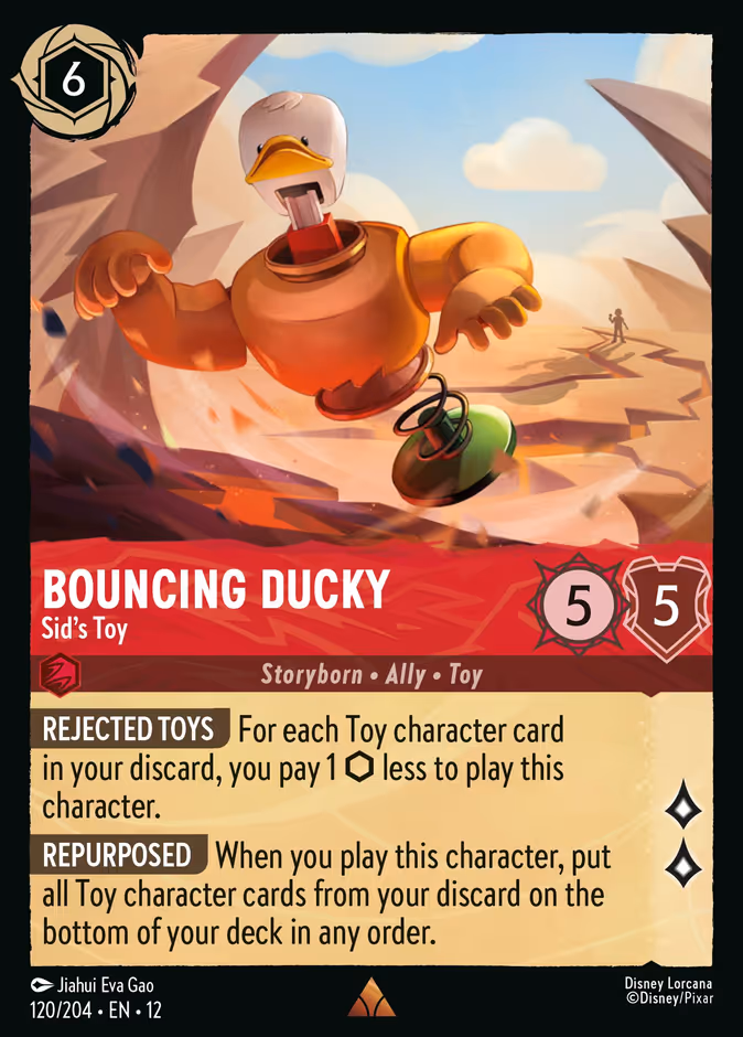 Bouncing Ducky - Sid's Toy 12-120 Lorcana card