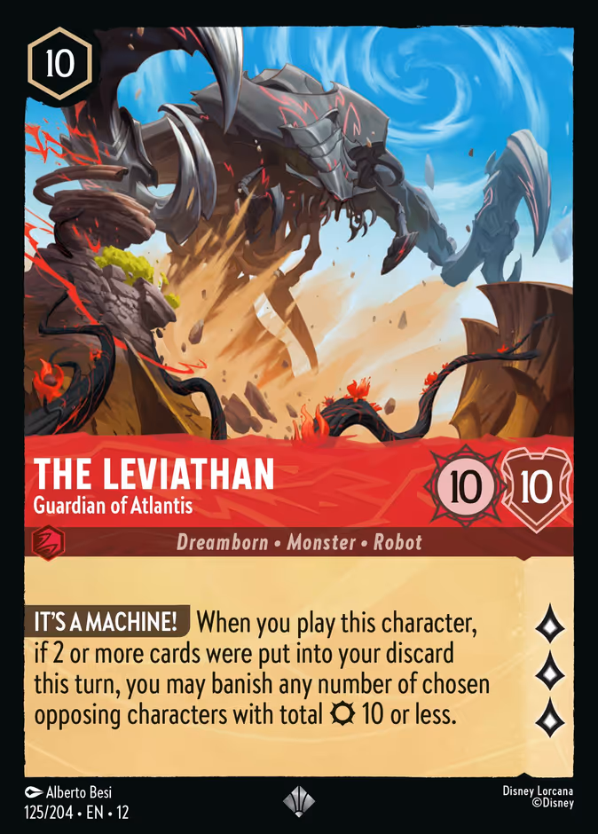 The Leviathan - Guardian of Atlantis 12-125 Lorcana card