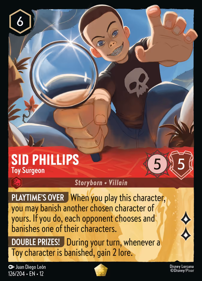 Sid Phillips - Toy Surgeon 12-126 Lorcana card