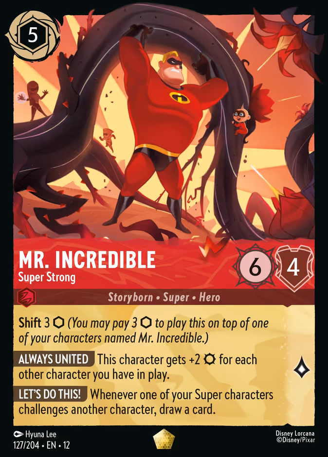 Mr. Incredible - Super Strong 12-127 Lorcana card