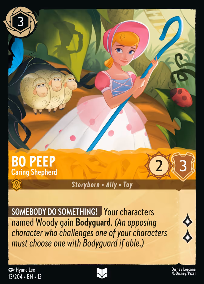 Bo Peep - Caring Shepherd 12-13 Lorcana card