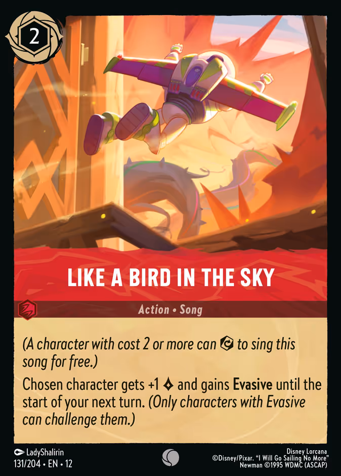 Like A Bird In the Sky 12-131 Lorcana card