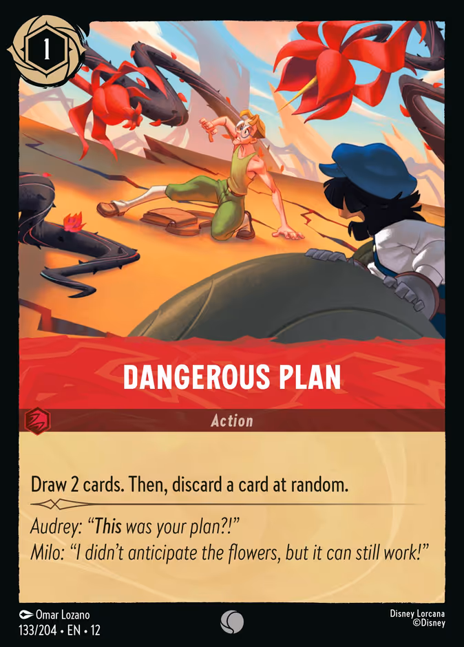 Dangerous Plan 12-133 Lorcana card