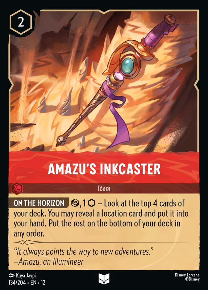 Amazu's Inkcaster 12-134 Lorcana card