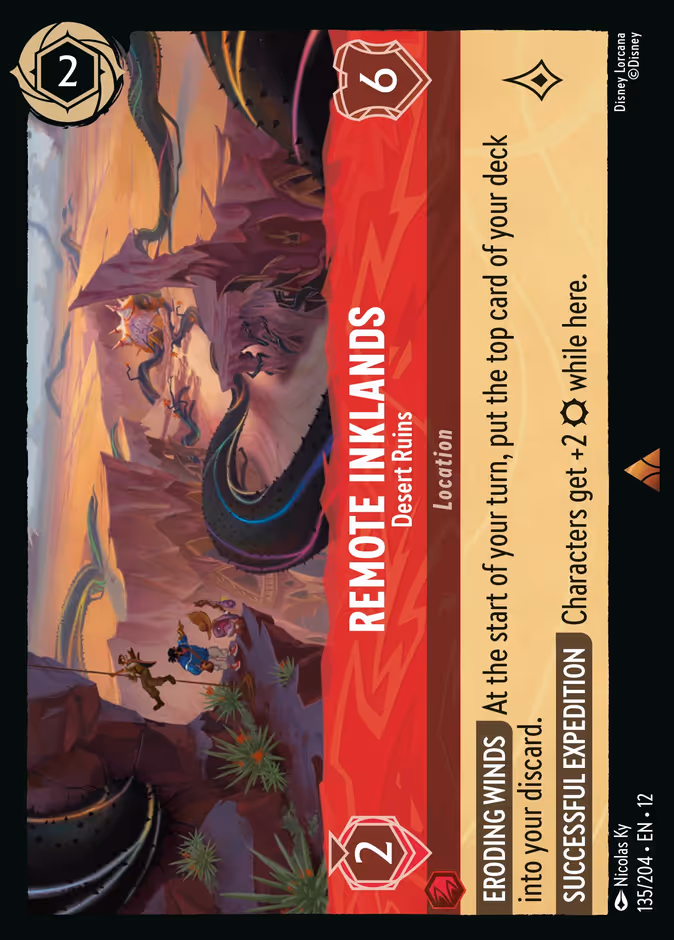 Remote Inklands - Desert Ruins 12-135 Lorcana card